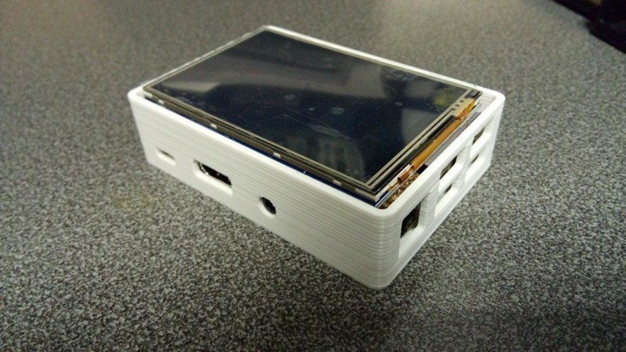 Raspberry Pi3 LCD 3,5" Case & Touch Pen 3D Print 127949