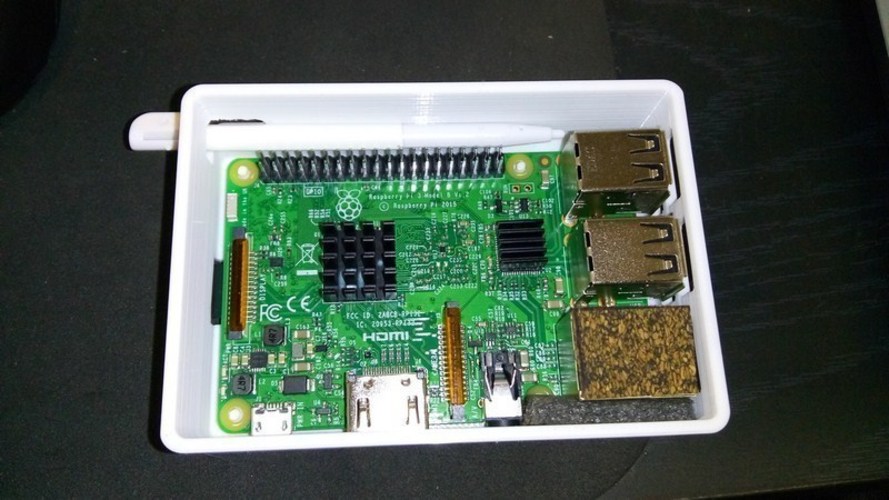 Raspberry Pi3 LCD 3,5" Case & Touch Pen 3D Print 127953