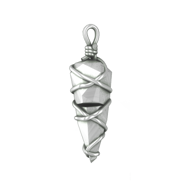 Tied stones necklace