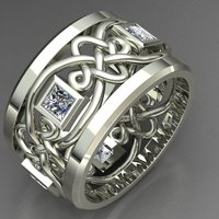 Small Diamond Ring Jewelry 3D Printing 128041