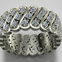 Small Diamond Ring Jewelry 3D Printing 128272