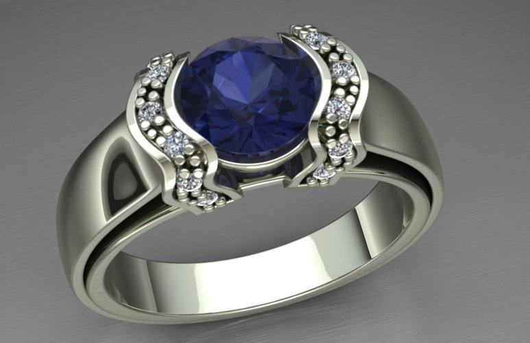 Jewelry Ring Women 3D Print 128279