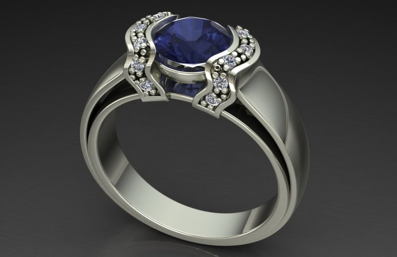 Jewelry Ring Women 3D Print 128280