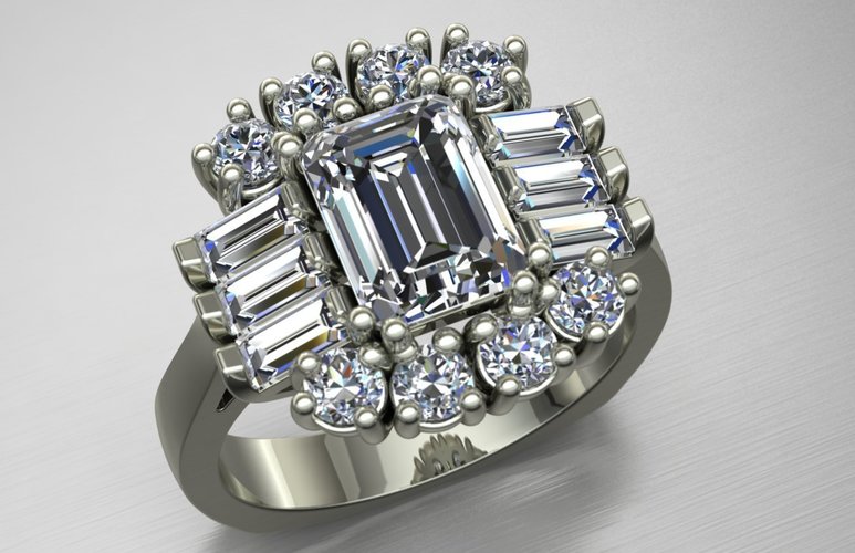 Jewelry Ring Women 3D Print 128281