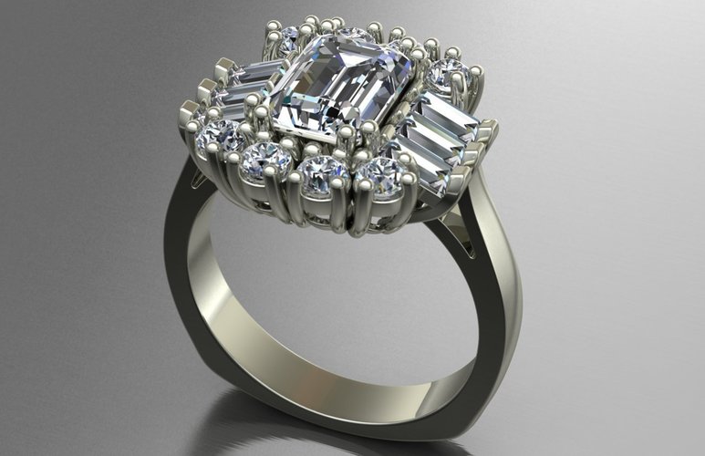 Jewelry Ring Women 3D Print 128282