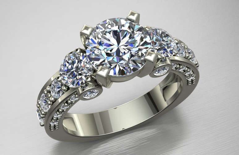 Jewelry Ring Women 3D Print 128283