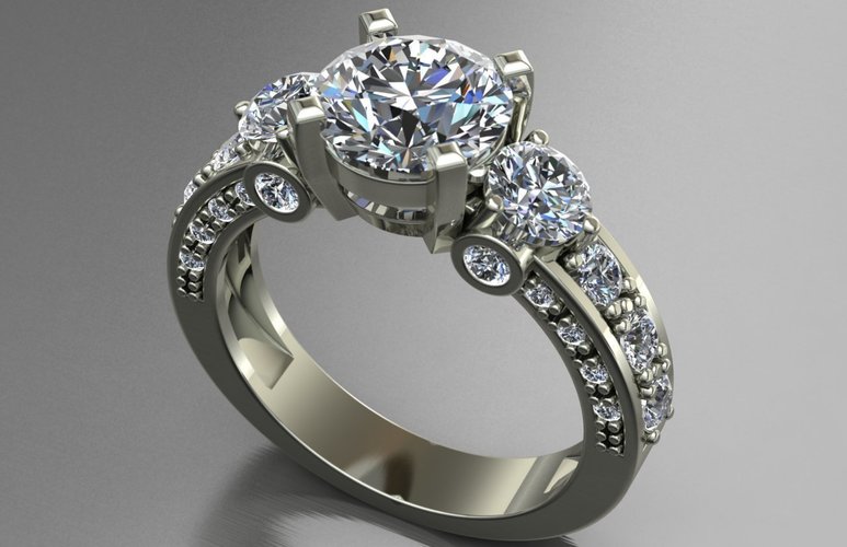 Jewelry Ring Women 3D Print 128284
