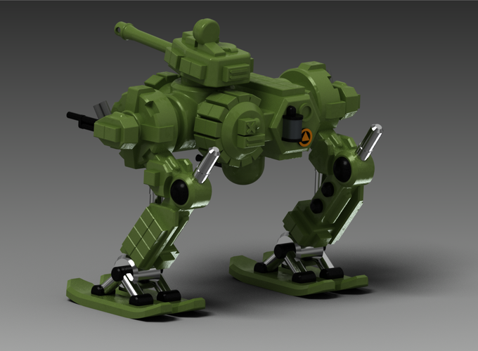 Russian Heavy Mech "Toad" (Zhaba) 3D Print 128482