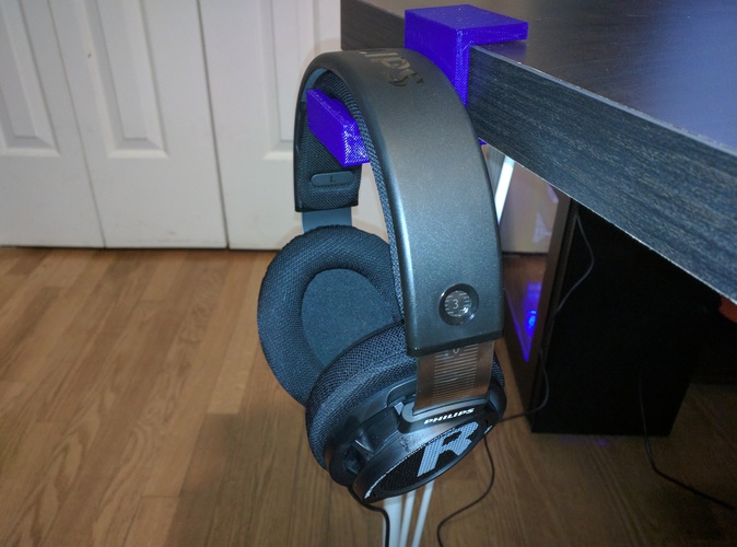 Headphone Table Hook 3D Print 128546