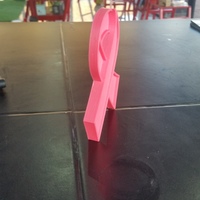 Small breast cancer ribbon 3D Printing 128676