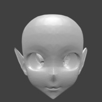 Small head with elf ears 3D Printing 128703