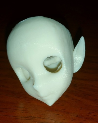 head with elf ears 3D Print 128705