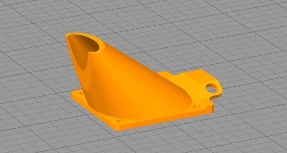 Kossel Fan shroud for the fisheye effector 3D Print 128849