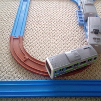 Tomy Plarail Train Track Curved, 45deg Tight Radius - Thumbnail 3