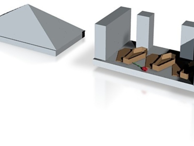 vampire crypt with rose 2 part support free