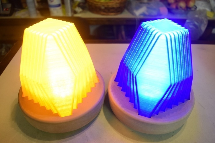 Fractal Led Lamp 3D Print 129081