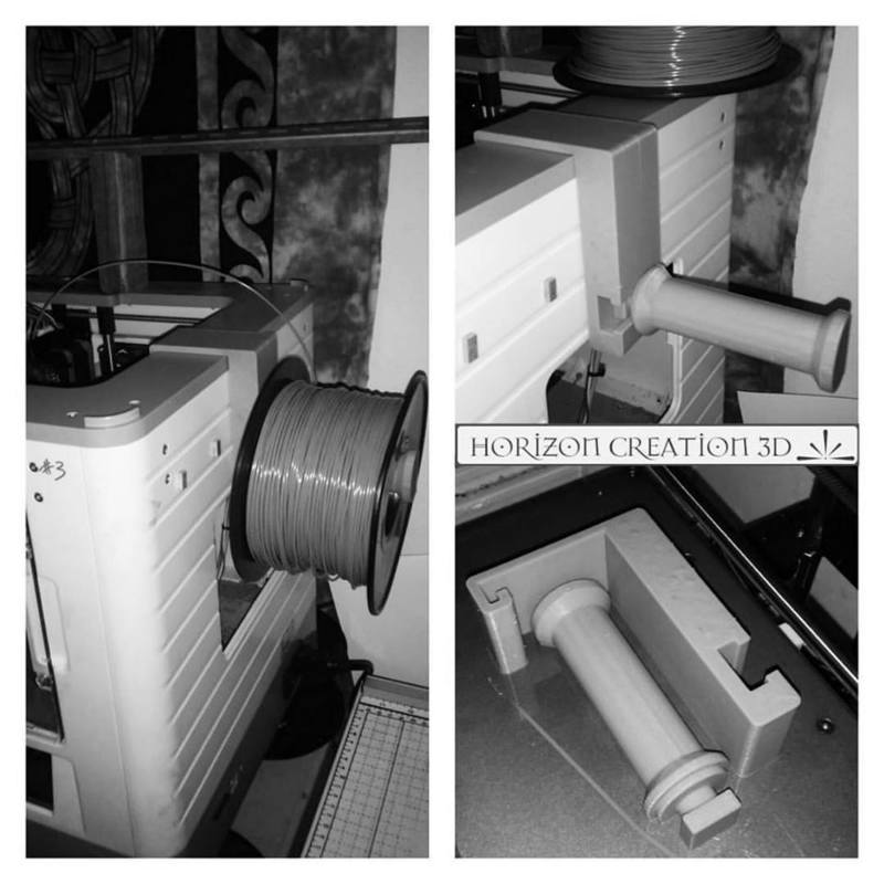 Flashforge Dreamer Low Side Spool Mount