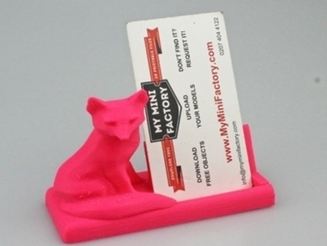 mr fox says business card holder