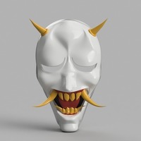Small Hannya Mask Rurouni Kenshin (Ninja) 3D Printing 129173