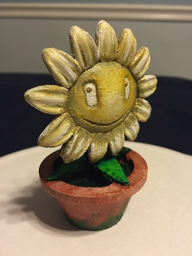 Plants vs Zombies Potted Sunflower 3D Print 129193