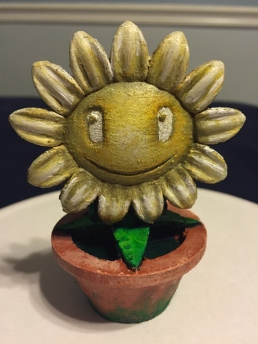 Plants vs Zombies Potted Sunflower 3D Print 129194
