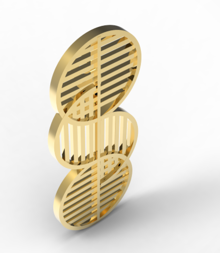 Bauhaus Pendant 2 3D Print 129287
