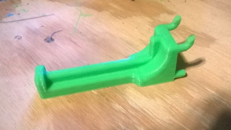 Peg Board Filament Spool Arm