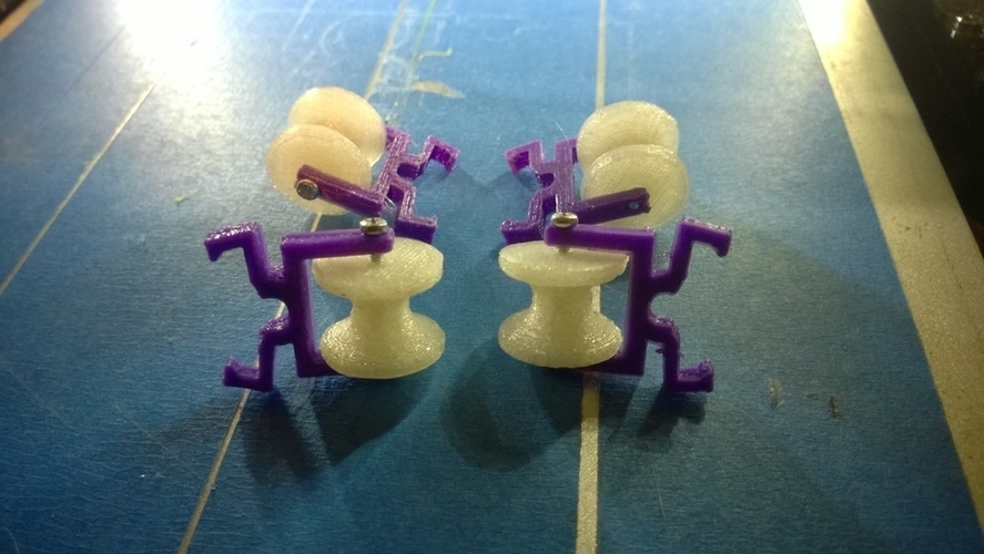 Filament Guide Roller for Peg Board 3D Print 129338