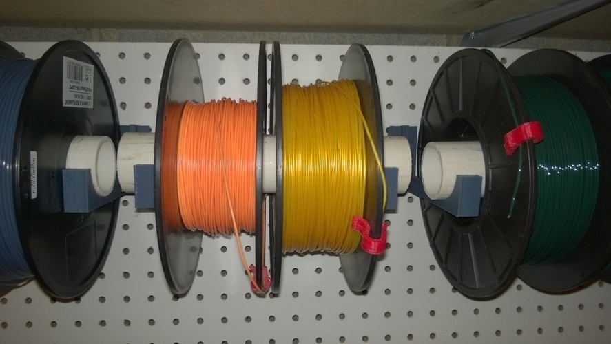 Peg Board Filament Reck Bracket 3D Print 129362