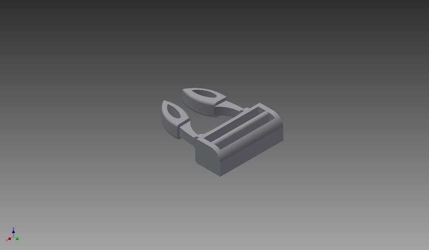 Plastic Clasp Fastener 3D Print 129580