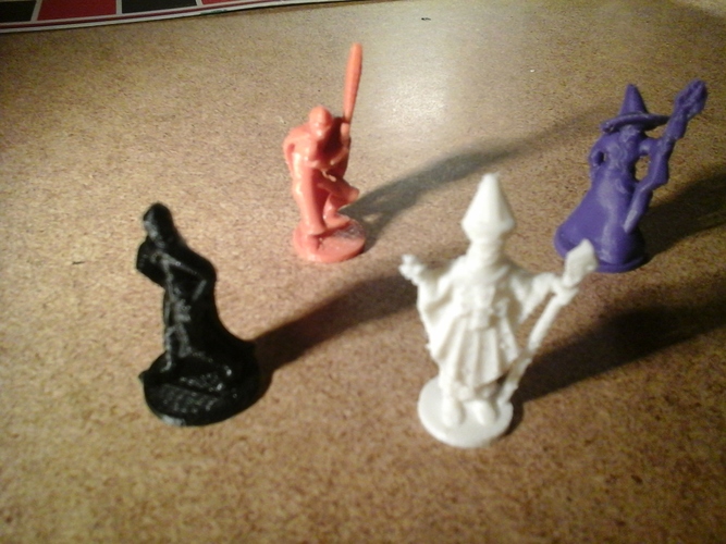 Waterdeep Adventurer tokens - One each 3D Print 12963