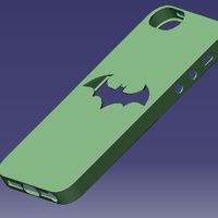 Small iPhone 5S Batman Case 3D Printing 129652
