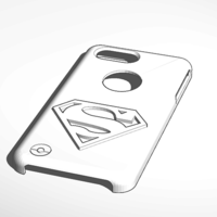Small superman iphone 6s plus case 3D Printing 129657