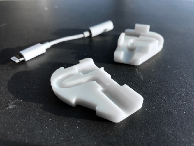 Apple Lightning To Headphone Cable Protector 3D Print 129718