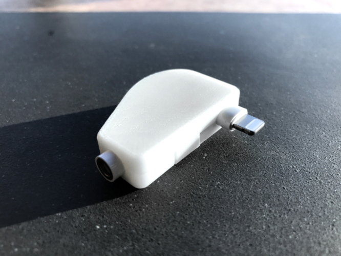 Apple Lightning To Headphone Cable Protector 3D Print 129719