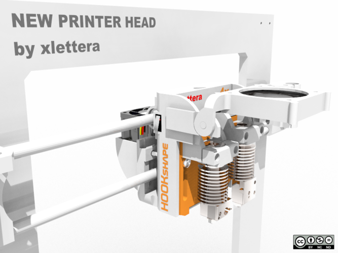 HOOKSHAPE - 4X FASTER 3D PRINTER HEAD  3D Print 129810