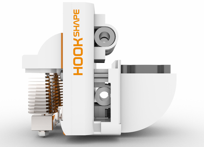 HOOKSHAPE - 4X FASTER 3D PRINTER HEAD  3D Print 129816