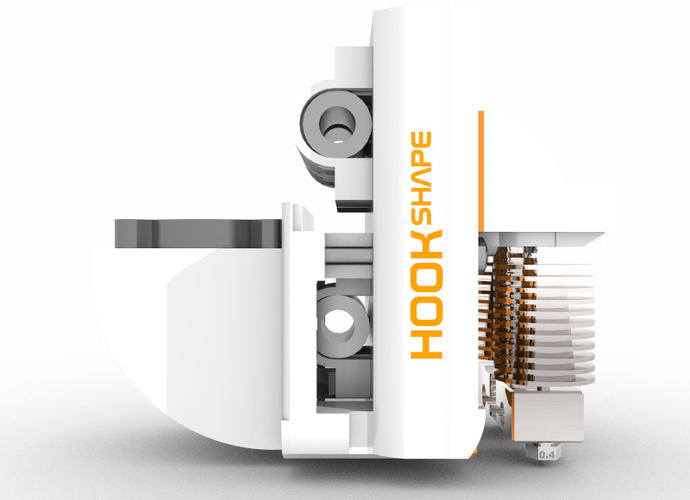 HOOKSHAPE - 4X FASTER 3D PRINTER HEAD  3D Print 129817