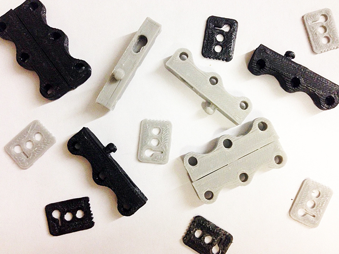 NO magnet SHOES latch fasteners 3D Print 129838