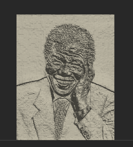 Nelson Mandela 3D Print 129898