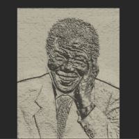 Small Nelson Mandela 3D Printing 129898