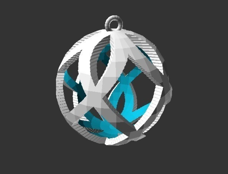 Customizable bauble with a twist