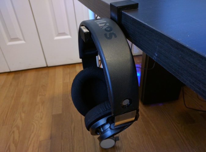 Headphone Table Hook v2.0 3D Print 129987
