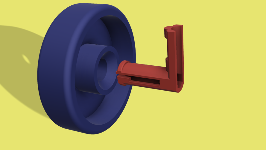 Dishwasher Wheel & Hub 3D Print 130069