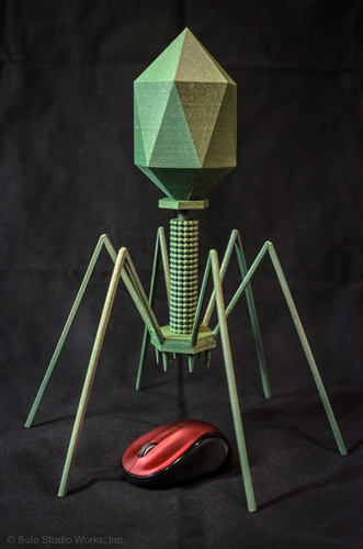 Bacteriophage - T4 Virus 3D Print 130180