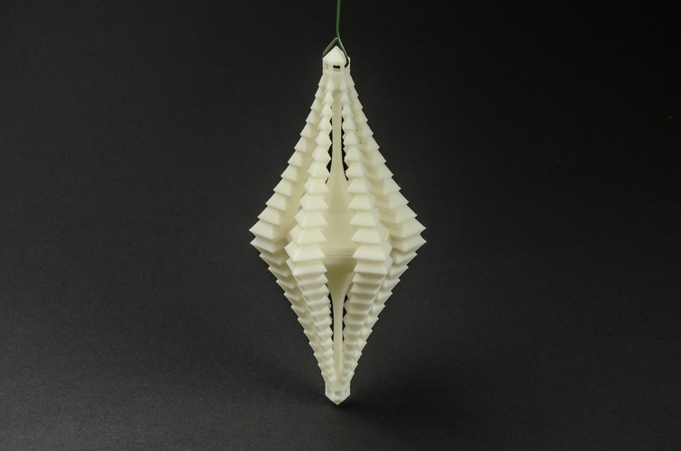 Crystal Facet Ornament 3D Print 130204