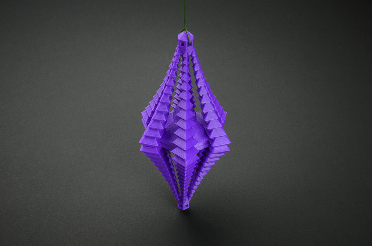 Crystal Facet Ornament 3D Print 130207