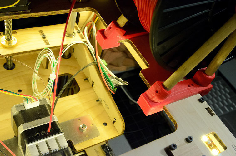 Thing-O-Matic Filament Spool Bracket 3D Print 130260