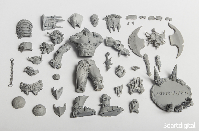 Orc Warlord 3D Print 130383