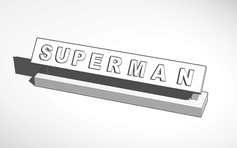 superman desk decor 3D Print 130453